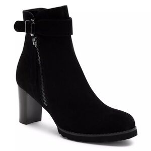 New Blondo Suede Black Ankle Boots